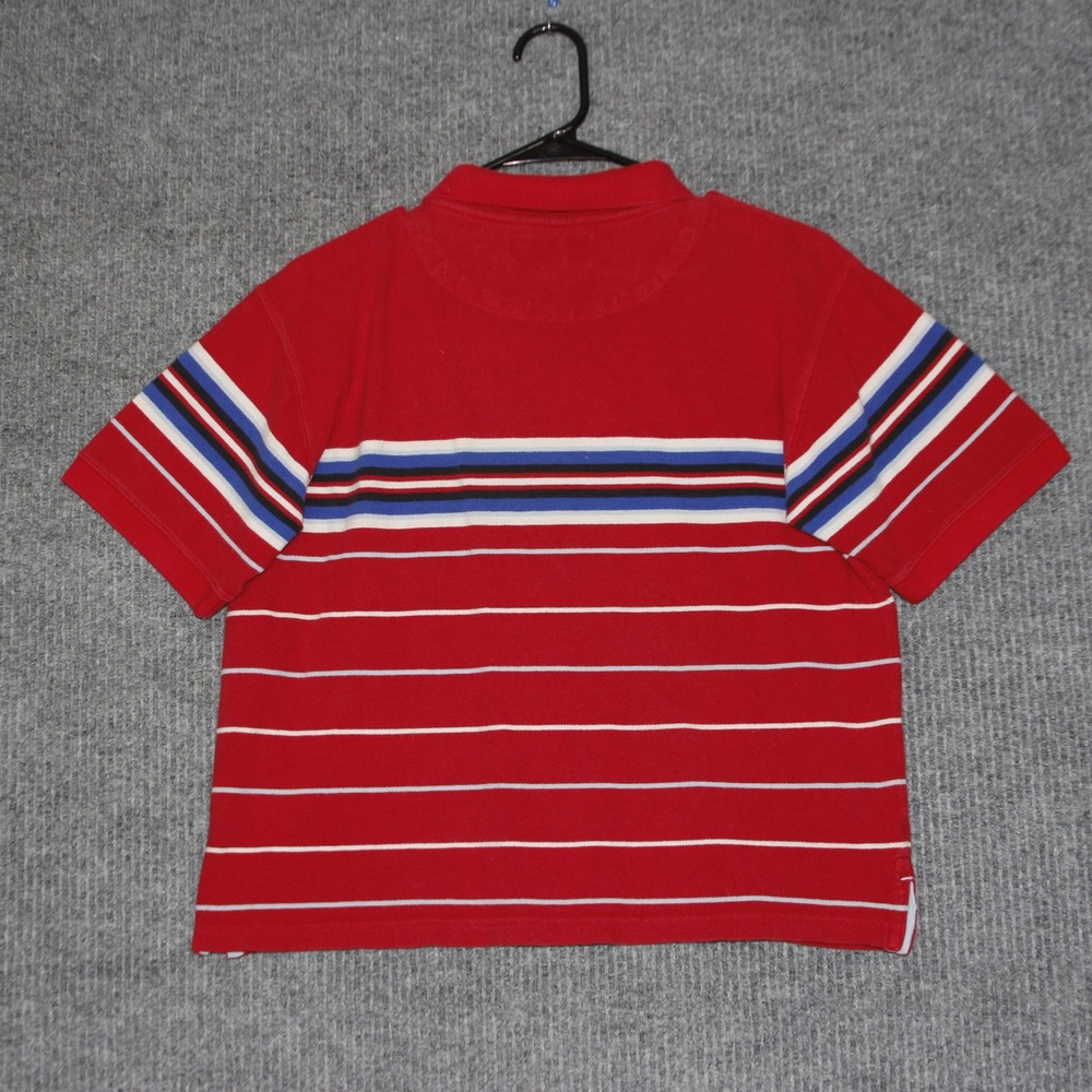 Ecko Unltd Kids‎ Red Striped Short Sleeve Polo Shirt Size Large Y2K Retro - Picture 5 of 5